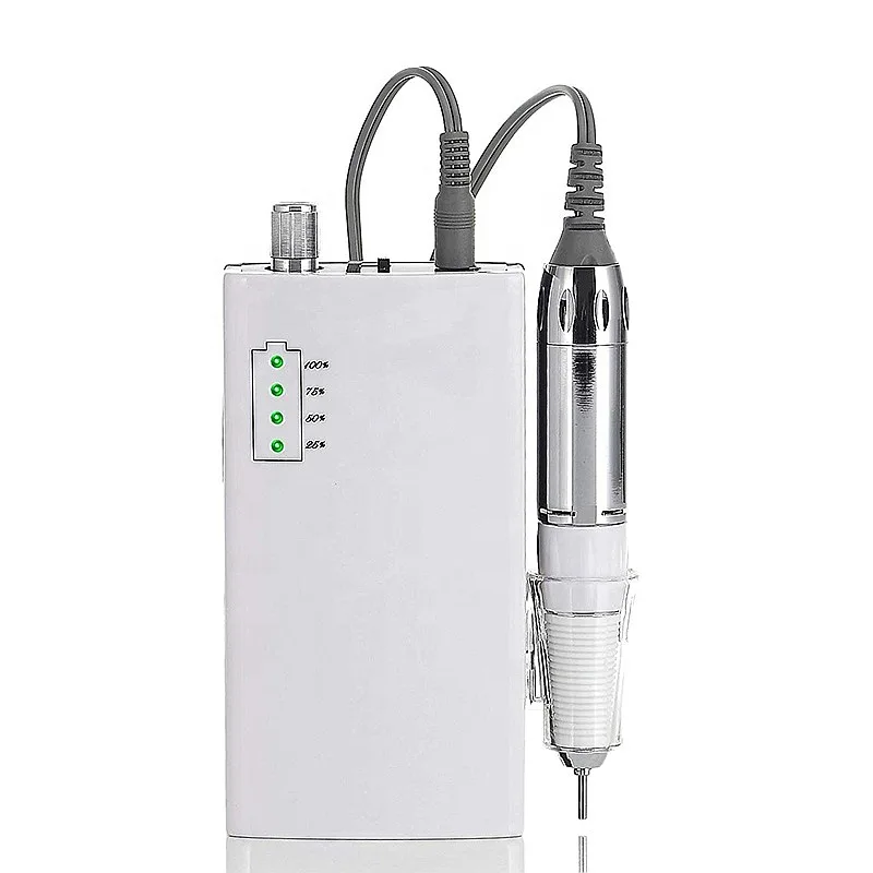 Nail Salon Manicure Pedicure Product 30,000 RPM Cordless & Rechargeable Nail Drill Efile Machine with Private Logo