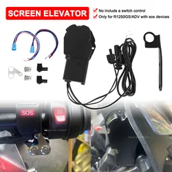 For BMW R1250GS Adventure 2018-2021 2022 2023 Motorcycle Windshield Windscreen Electric Elevator Control With SOS-System Adapter