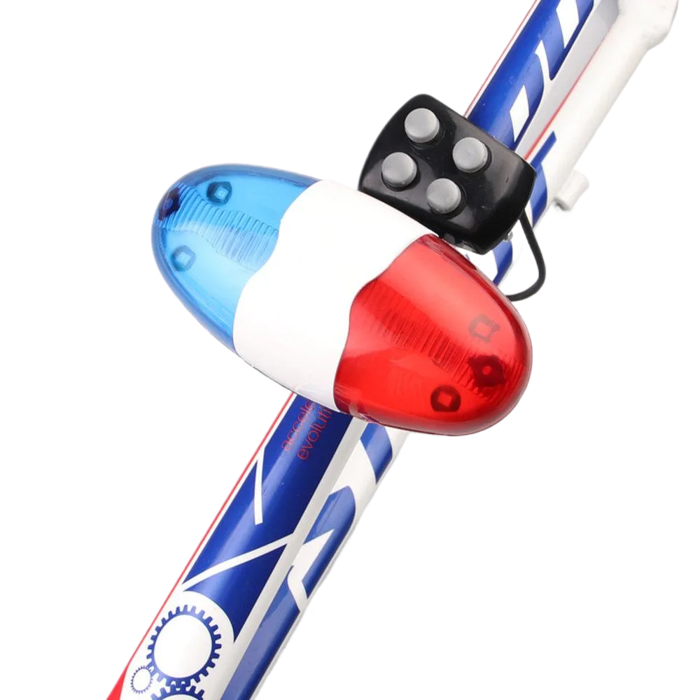 AliExpress LED Bicycle Light Police Car Electric Siren Horn Bell Bike 4 Sounds Trumpet Easy Fix on Bicycle Auto Accessories