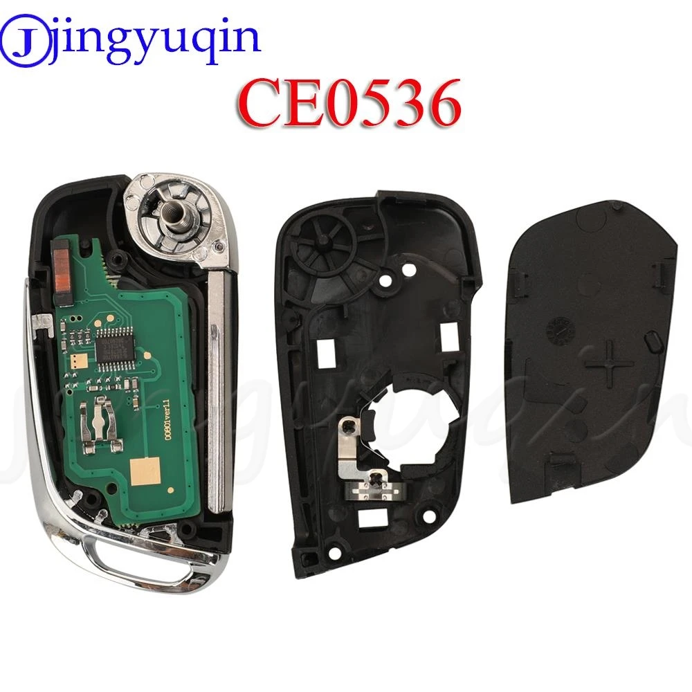 Jingyuqin Modificato Flip Chiave A Distanza Dell\'automobile ASK/FSK 433Mhz ID46 Per Peugeot 207 308 307 407 607 807 Per Citroen C2 C3 C4 Ce0536/0523