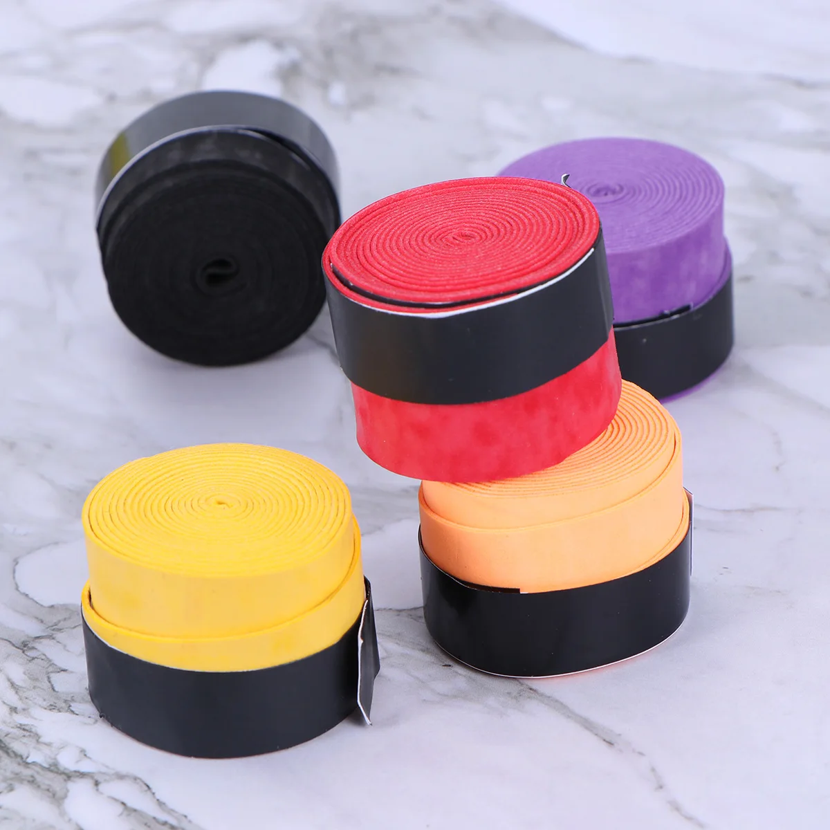 

5Pcs Badminton Racket Overgrip High Quality Thin Sweat Absorbent Anti Slip Grip Tape for Tennis Squash Racketball Fishing Rod