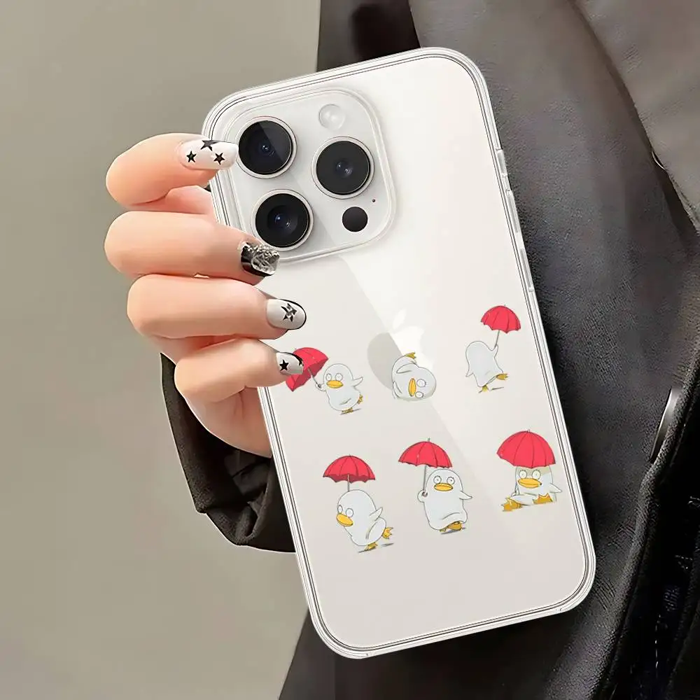 Custodia per telefono G-Gintama E-Elizabeth per IPhone 17 16 15 14 Plus 13 12 11 Pro Max Cover posteriore per telefono trasparente