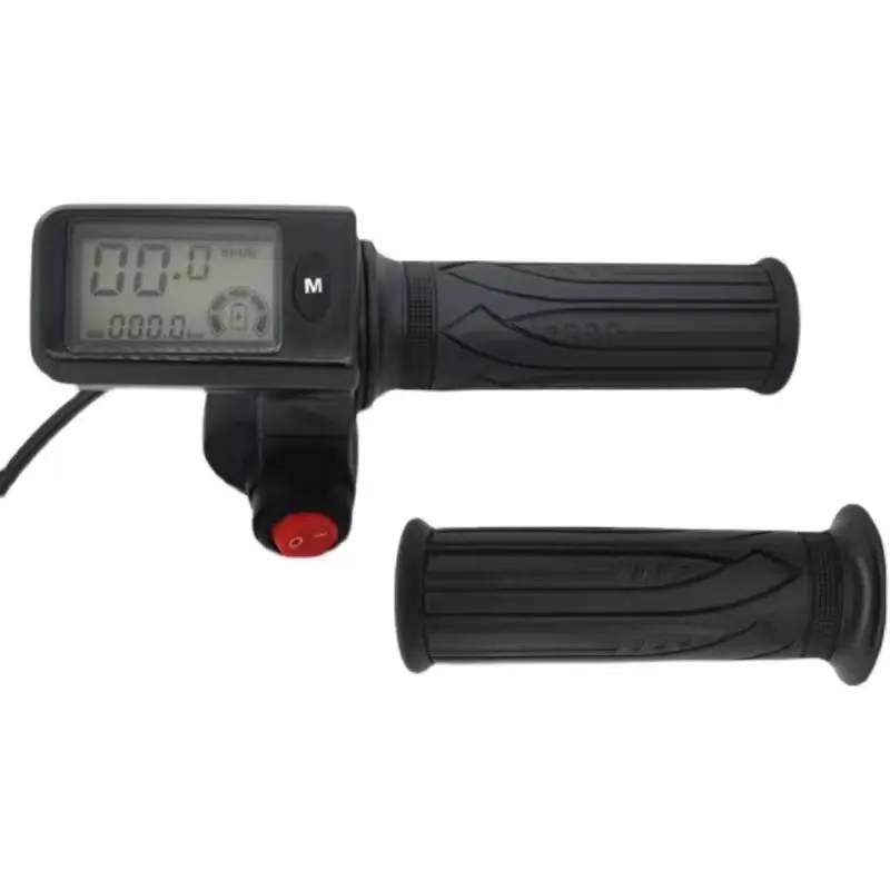 24V 36V 48V 60V 72V Electric Bike Scooter Throttle LCD Display Show Speed and Mileage and Battery Power