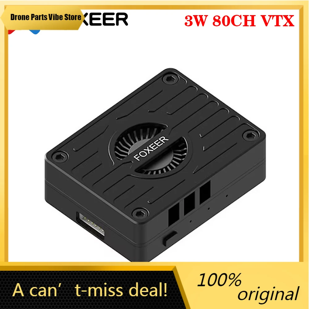 

FyFOXEER 4.9-6G Reaper Extreme 3W 80CH VTX 9~36V 15.2g 25mW/ 200mW/ 500mW/ 1.5W/ 3W Adjustable for Long Range RC FPV Drone