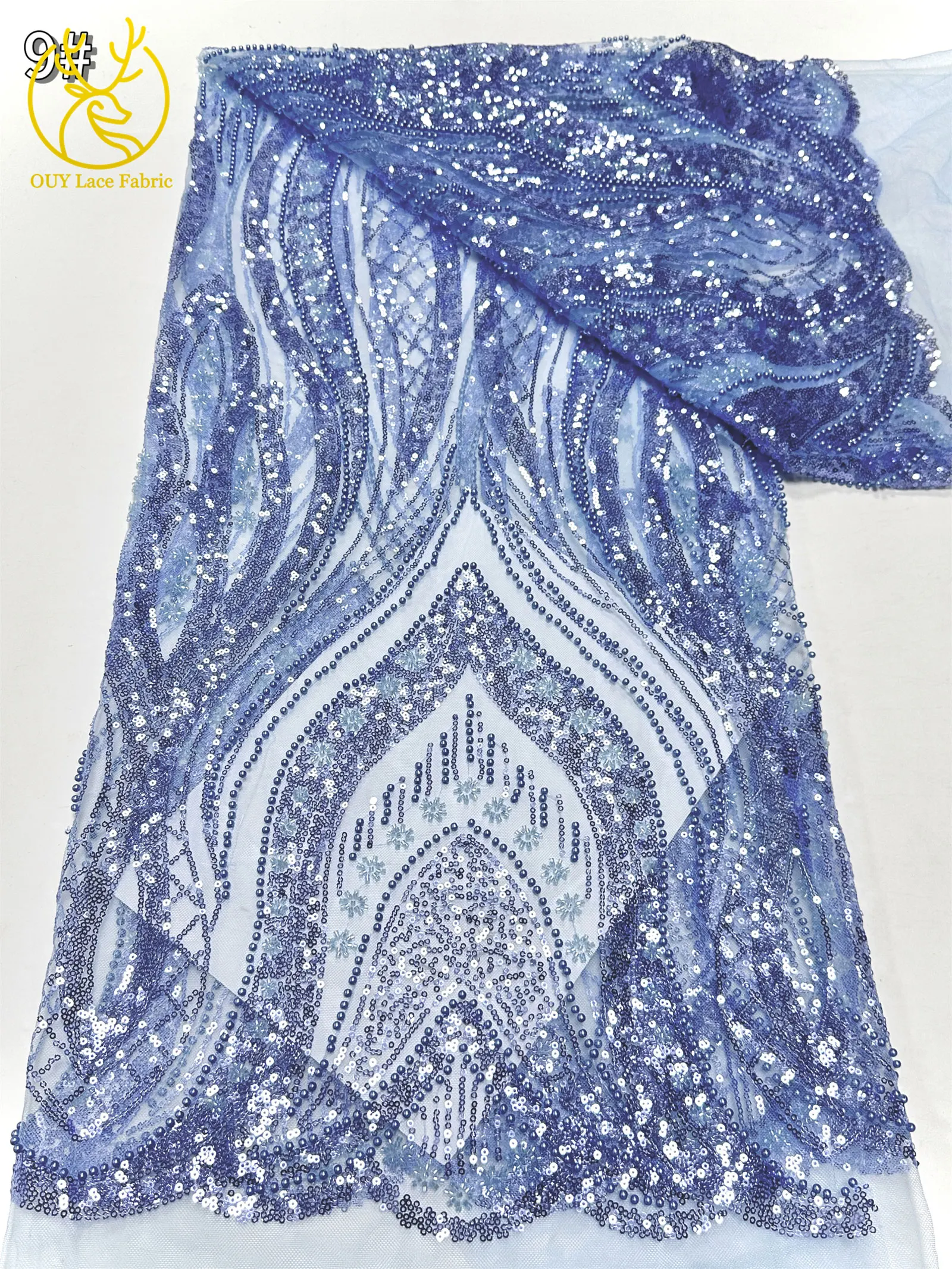 2025 موضة أنيقة الفرنسية شبكة التطريز الترتر أقمشة الدانتيل الأفريقي النيجيري أقمشة الدانتيل لمواد حفل الزفاف الزفاف