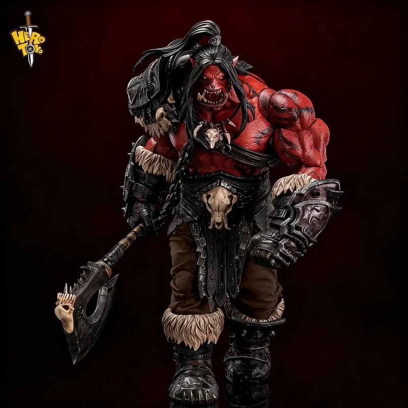 Hero Toys Orc Warrior Warlord Chieftain Collectible Movable Action Figure Desktop Display Model For Adult Hobbyist