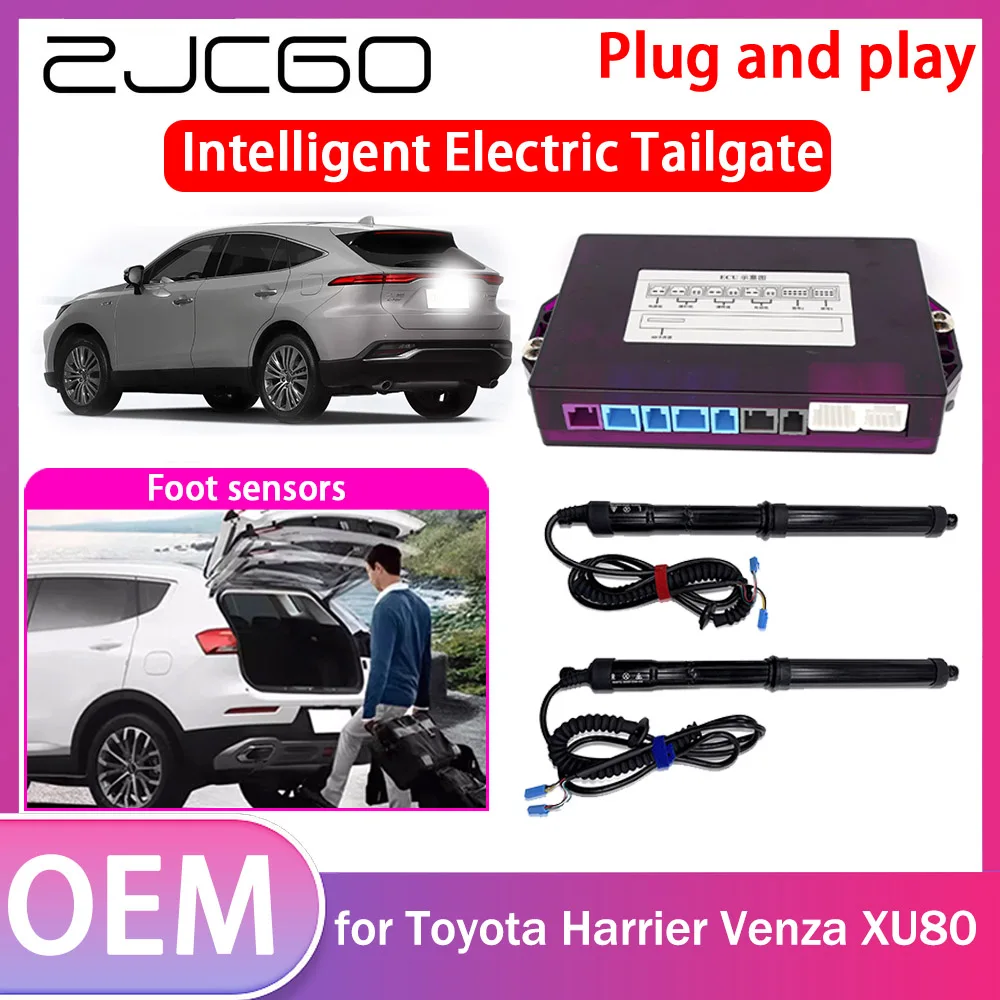 ZJCGO Electric Tailgate Lift Drive Trunk Opening Tail Gate Lift Soft Close Car Door for Toyota Harrier Venza XU80 2021 2022 2023