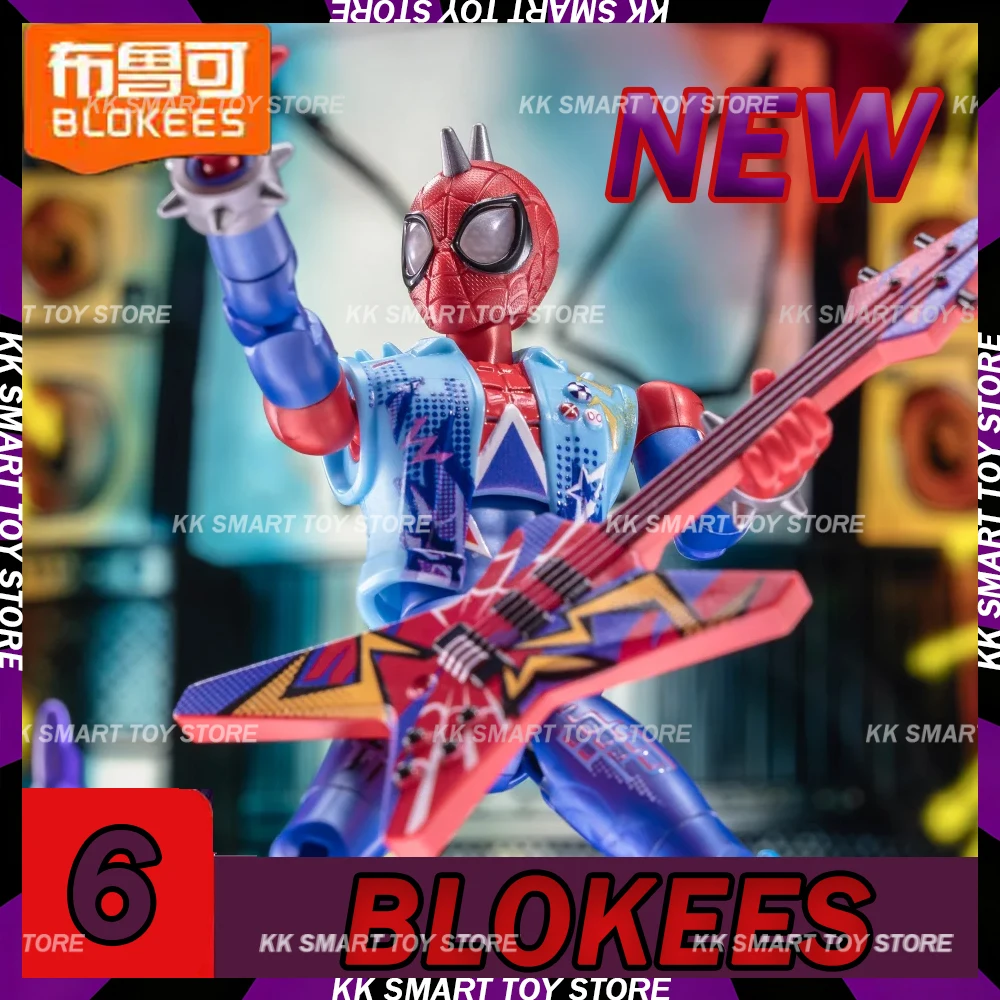 

Новые Blokees Marvel Heroes Blind Box Series 6, звездное издание, Marvel, Человек-паук, черный кот, сборная фигурка, коллекционные игрушки