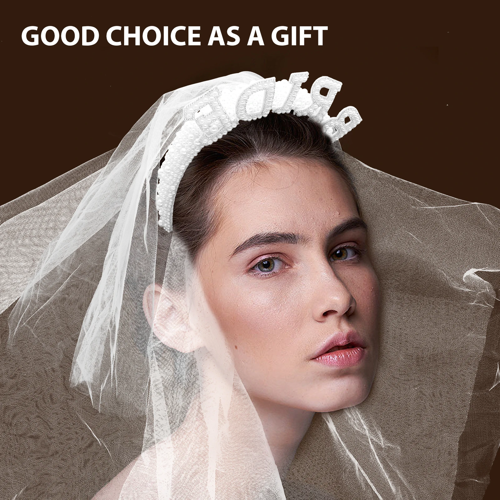 

Elegant Pearl Headband Lightweight Bridal Hair Accessories Wedding Headpiece For Bride Party Bachelorette Tiara Hairband Costume