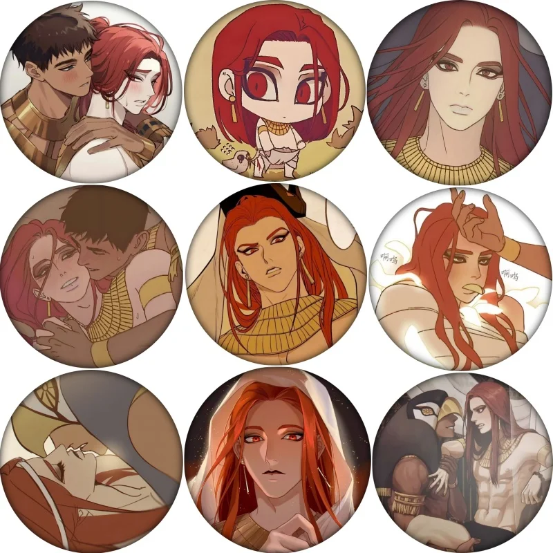 

58MM Korean BL Manhwa ENNEAD Cosplay Badge Anime Brooch Pin Accessories For Clothes Backpack Decoration gift