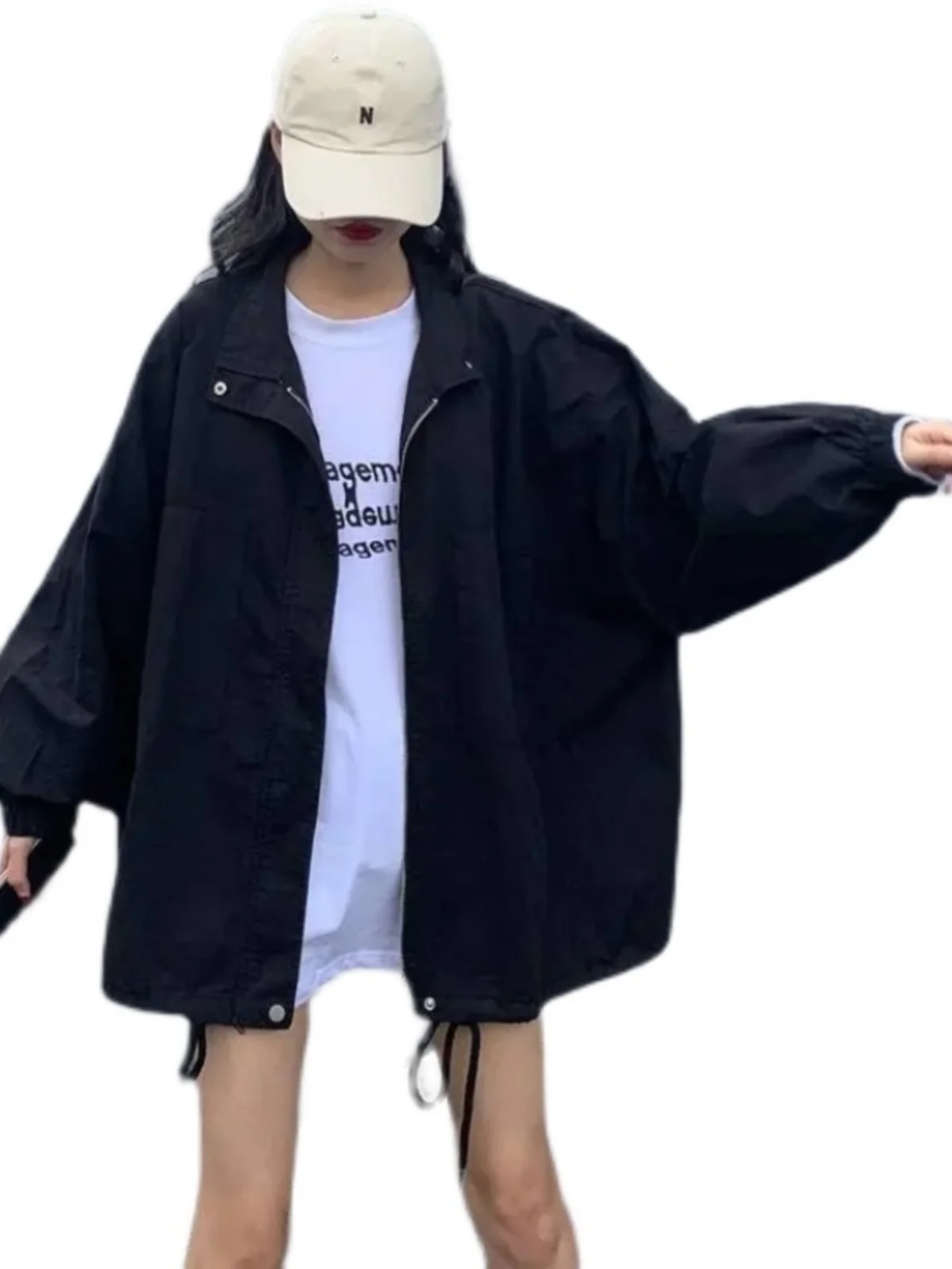 여름 새로운 힙합 학생 여성 태양 보호 의류 자외선 보호 아메리칸 스타일 레트로 streetwear 자켓