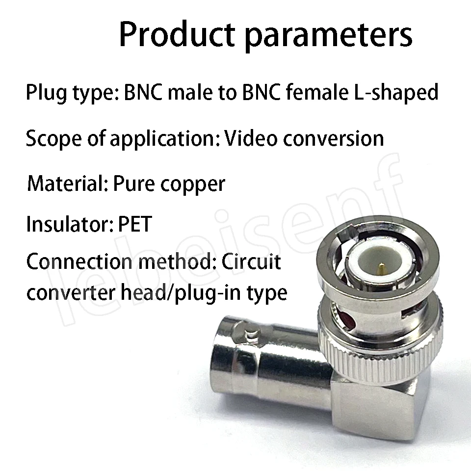 كبير جميع النحاس مطلية بالذهب BNC-JK BNC رئيس الكوع الأنثوي الدوار/محول نوع Q9L/قابس مراقبة الزاوية اليمنى 90 درجة