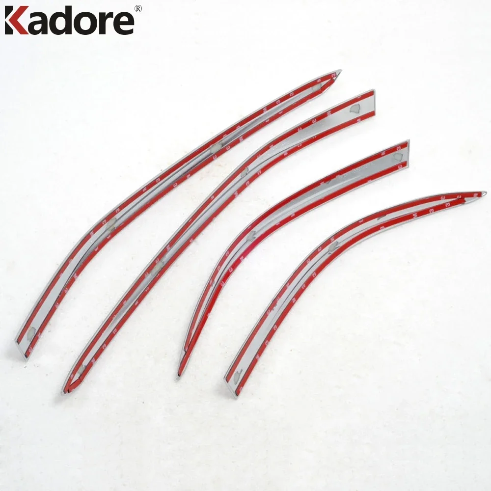 For Chevrolet Trax 2014-2016 2017 2018 Chrome Front Rear Bumper Protector Trim Strip Cover Exterior Car Accessories