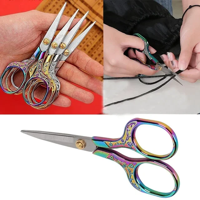 1PC Stainless Steel Vintage Scissors Sewing Fabric Cutter Embroidery Tailor Thread Scissor Tools for Sewing Shears 1PC Stainless Steel Vintage Scissors Sewing Fabric Cutter Embroidery Tailor Thread Scissor Tools for Sewing Shears