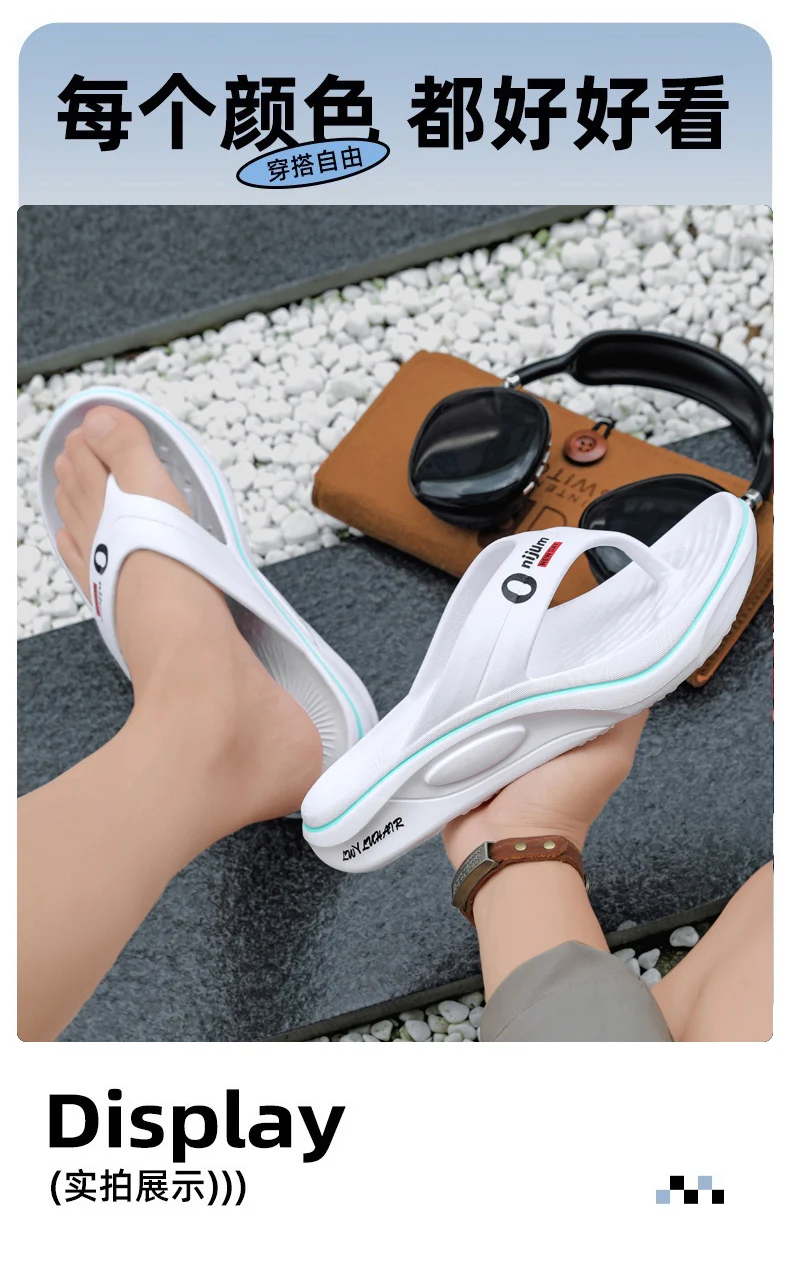 Summer Men Slippers Non Slip EVA Flip Flops Lightweight Home Sandals Soft High Quality Slides Fashion Outdoor Beach Bathroom