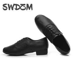 Scarpe da ballo da uomo nero adulti Tango Dance Sneakers Modern Ballroom Salsa scarpe da ballo ragazzi scarpe da allenamento Jazz latino uomo Indoor