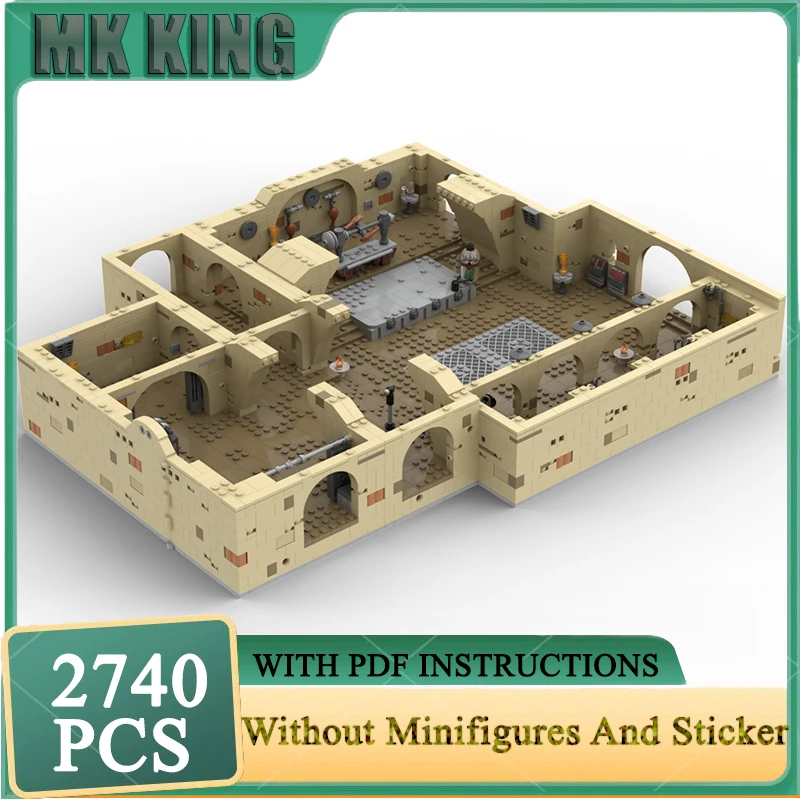 

Звездный фильм Moc, строительные блоки, дворец, фронтация, расширенное издание, модель, технология, сборка кирпичей, праздник, строительство, игрушки, подарки