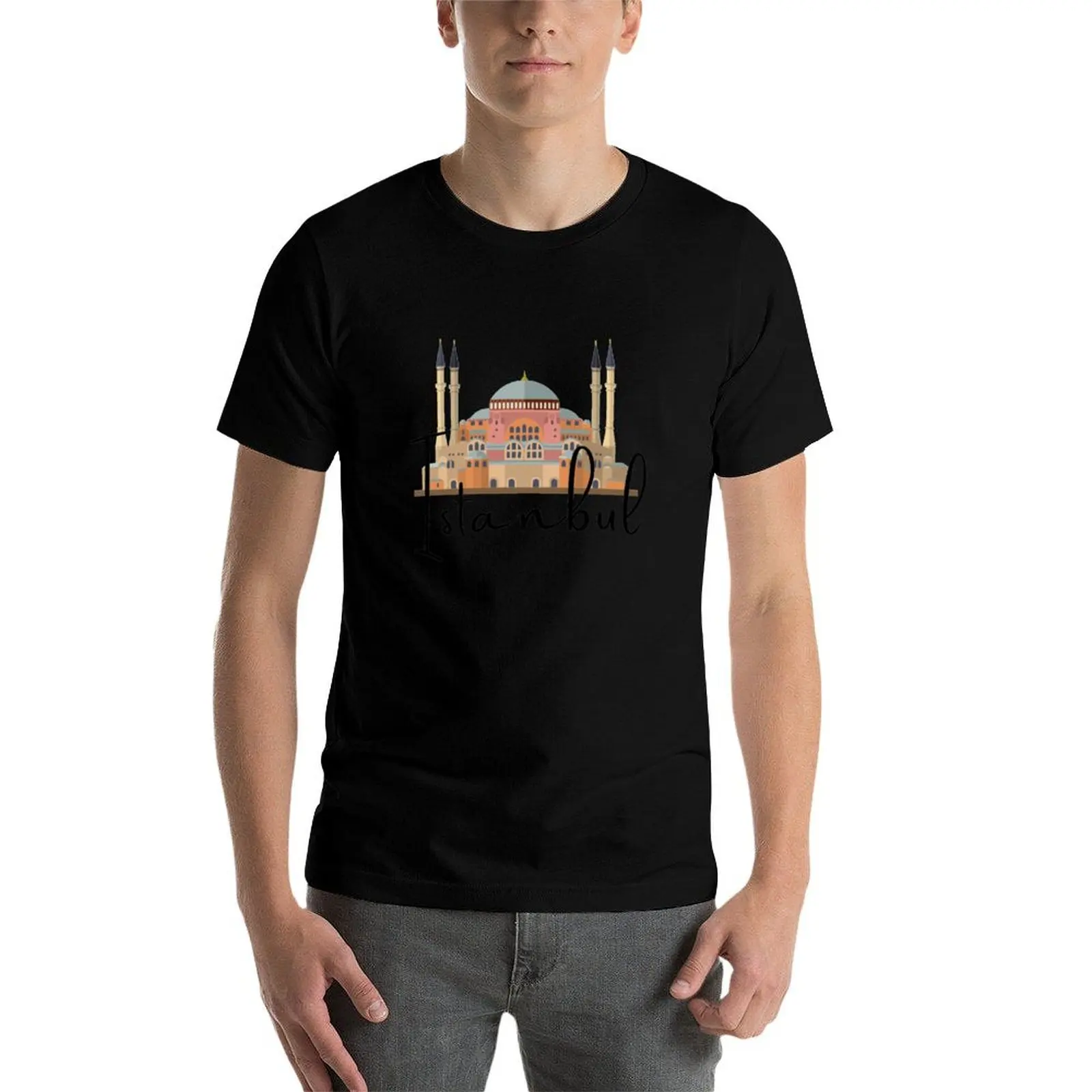 

Istanbul - Hagia Sophia T-Shirt man t shirt cotton anime tshirt printed t shirts for man T-Shirt