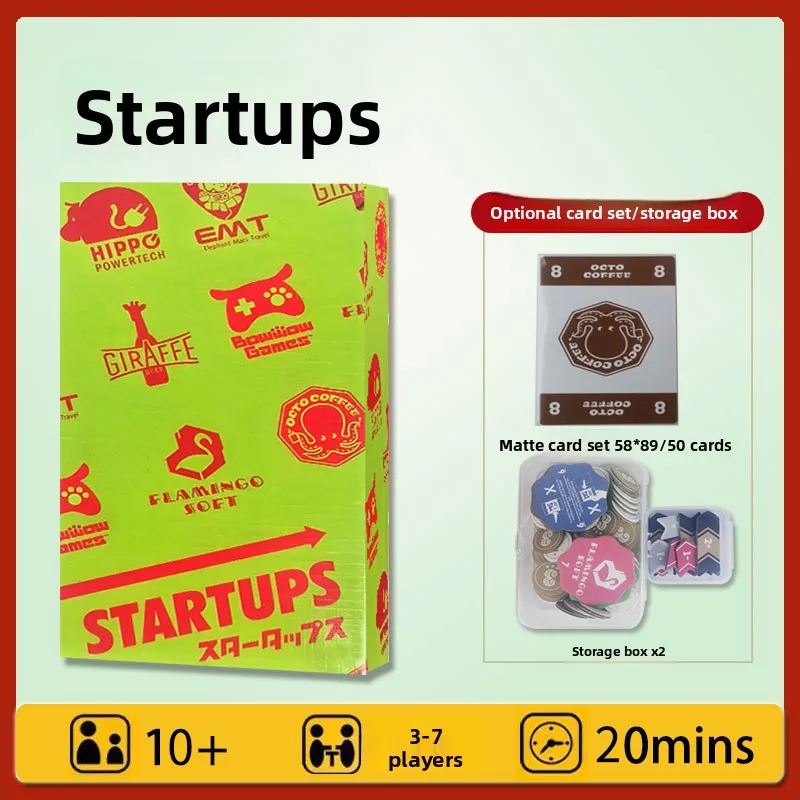 

Startups OINKK Series Card Game Parent-Child Interaction Simulation Stock Trading Chinese Instructions Included for 3-7 Players