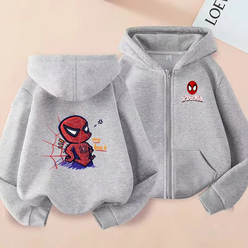 

Marvel Avengers Spider-Man Kids Hoodie Autumn Sweatshirt for Boys Casual Marvel Superhero Clothing