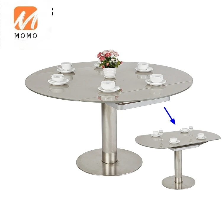 Hardware Furniture Accessories Convertible Round Table Rotating Turns Into Square Dining Table Bearing 2 in 1 Folding Mechanism