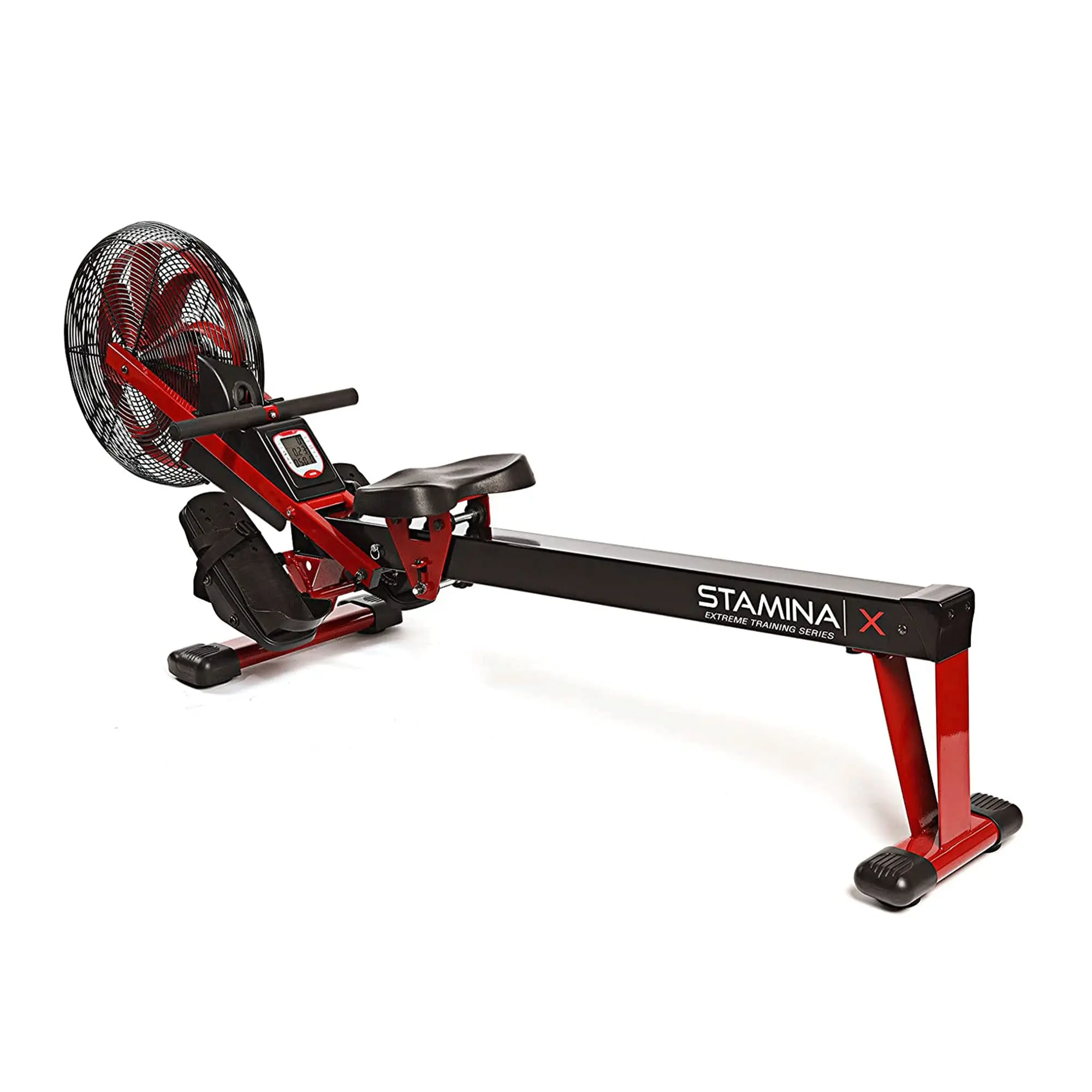 X Air Rowing Machine, Black/Red, 250 lb Capacity, with Smart App
