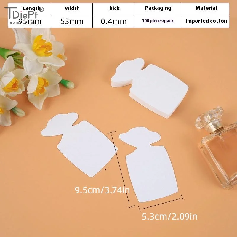 

100Pcs/pack Perfume Test Strips Perfume Blotter Strips Disposable White Perfume Test Paper Strips Multi-use For Essential Oils