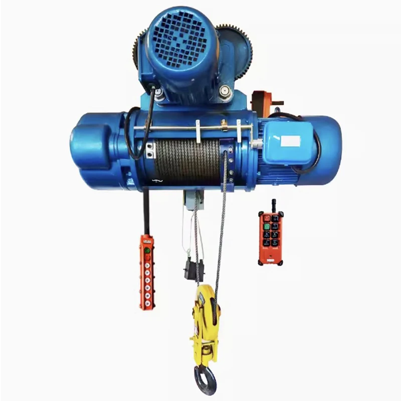 Electric Cable Hoist with Motorized Trolley Single Girder Overhead Travelling Crane