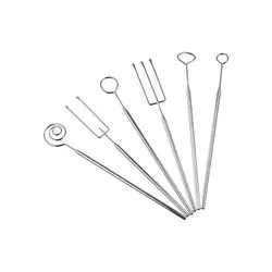 Stainless Steel Chocolate Dipping Fork Silver Irregular Shaped Cheese Fondue Fork Long Handle Rustproof Chocolate Dipping Tool