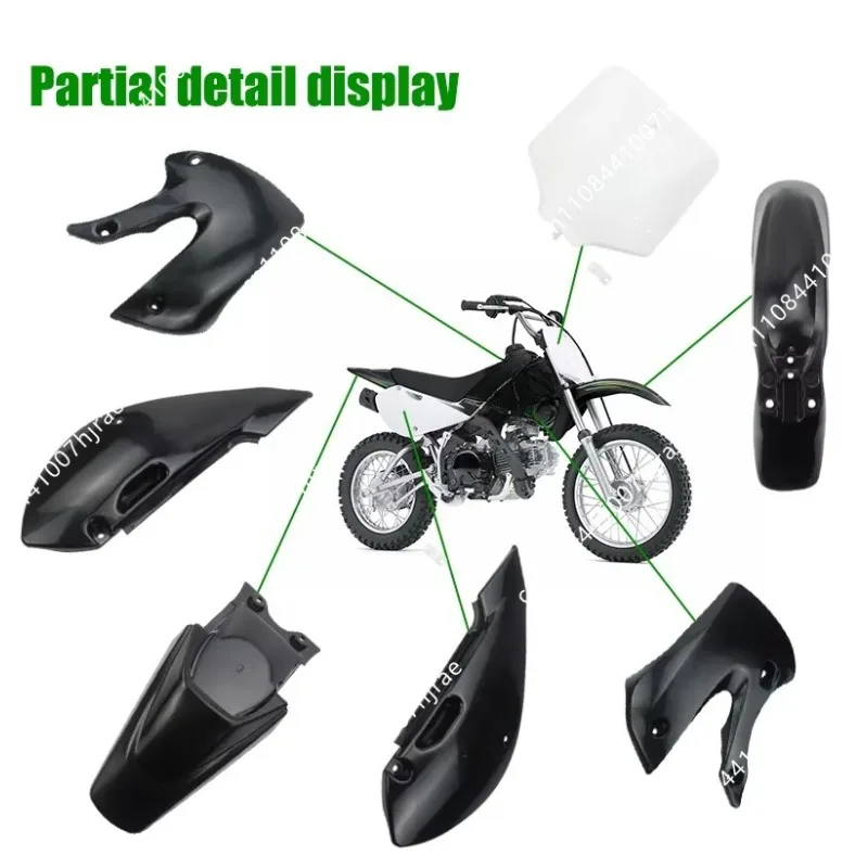 KLX110 Motorcycle Parts Off-Road Vehicle Plastic Fairing Fender Kit