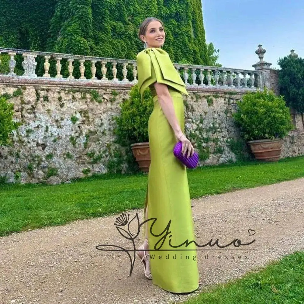 

Customized Green Mermaid Evening Dresses One Shoulder Simple Prom Gowns Fashion Formal Occasion Dress Party Gown for Women