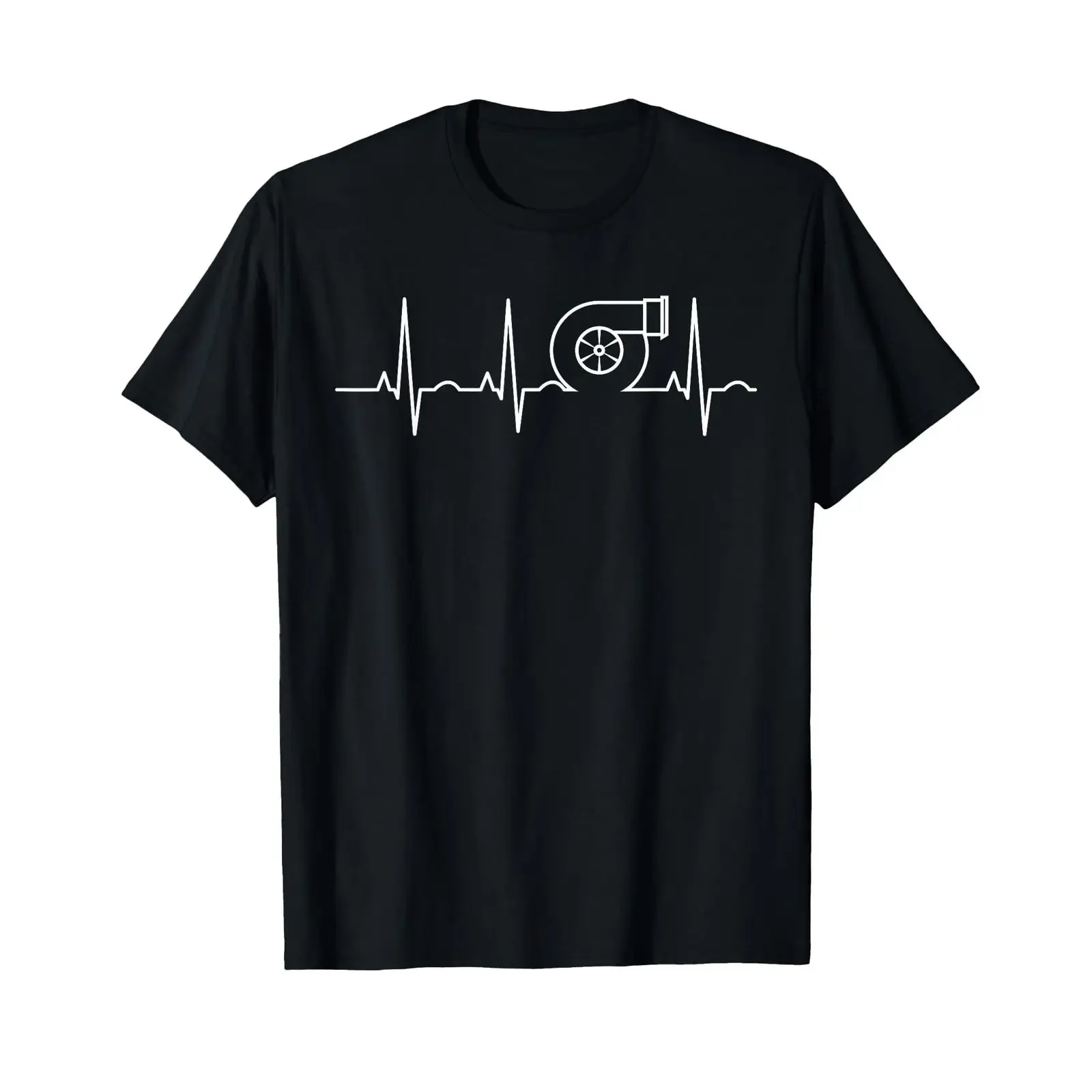 Turbocharger Heartbeat Turbo Tuner Car Lover T Shirt vintage Washed Soft designer clothes Breathable graphic Stylish Casual