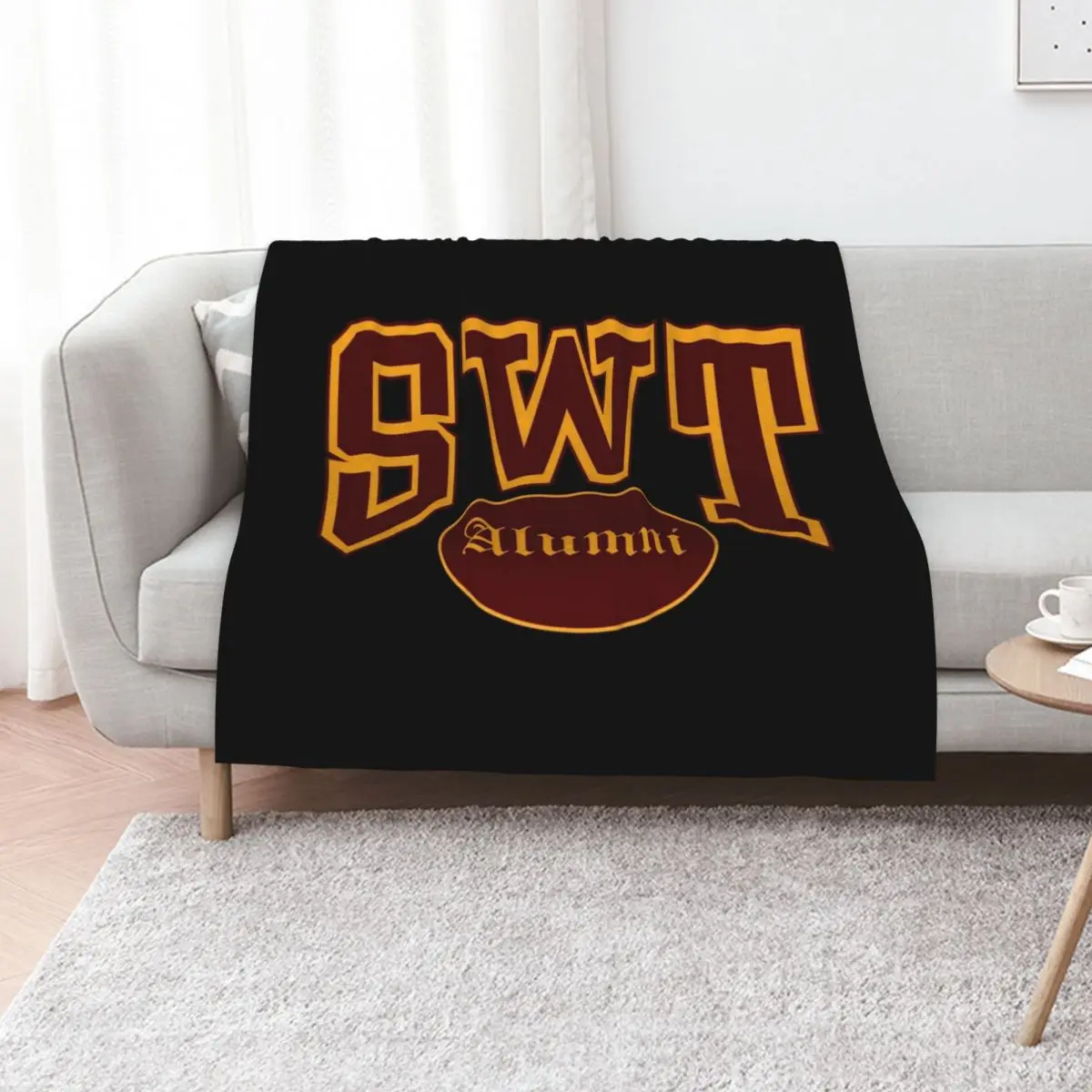 SWT Alumni Throw Blanket Tourist sofa bed Bed covers blankets and throws Luxury Thicken For Decorative Sofa Blankets