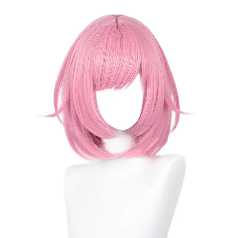 Ootori EMU cosplay wig anime project Sekai colorful stage! EMU 34cm short pink heat resistant synthetic wigs wig cap