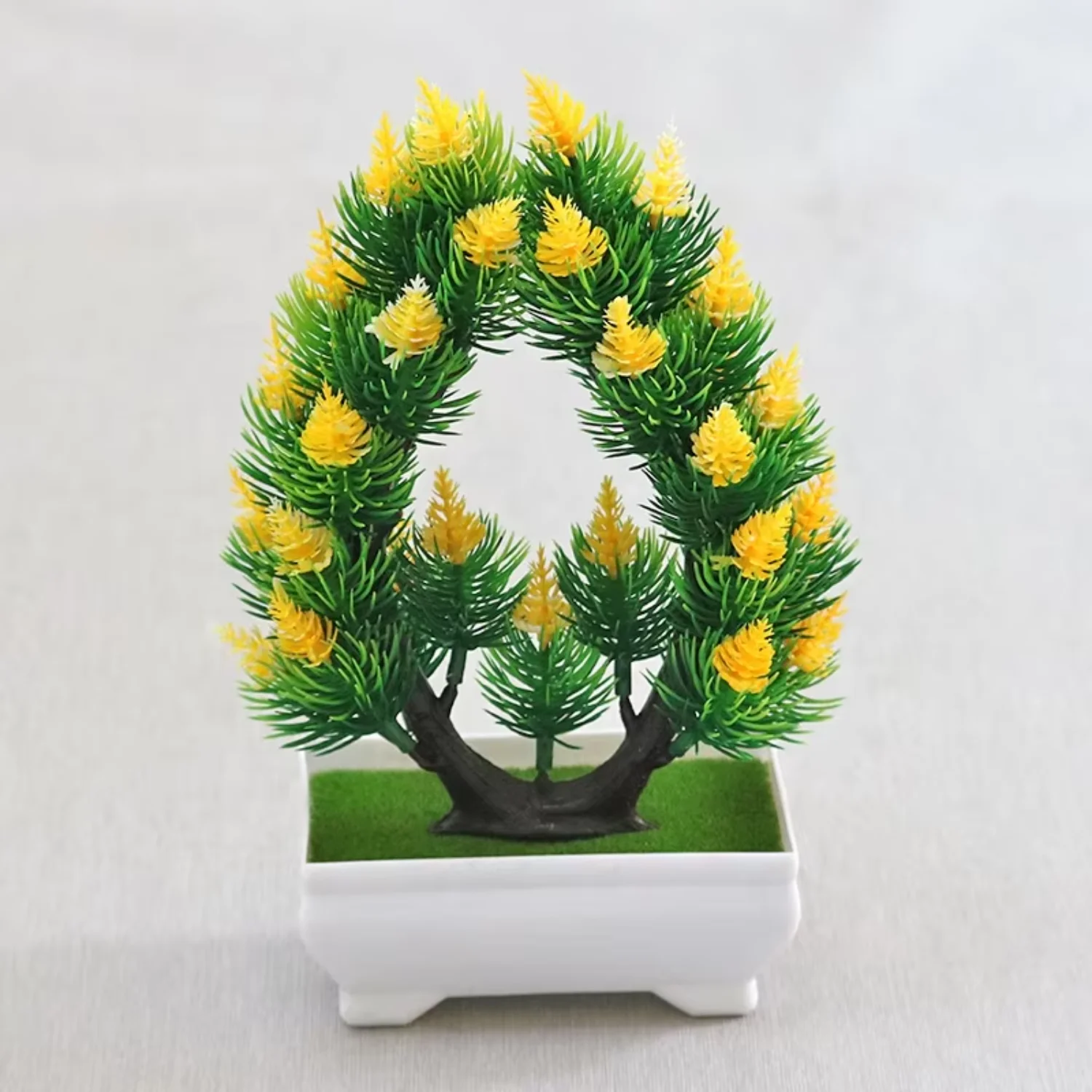 زهور صناعية إسكندنافية للديكور الداخلي - نباتات صناعية بوعاء لتزيين الغرفة والمكتب - شبكات شعر بأفكار الزهور المزيفة