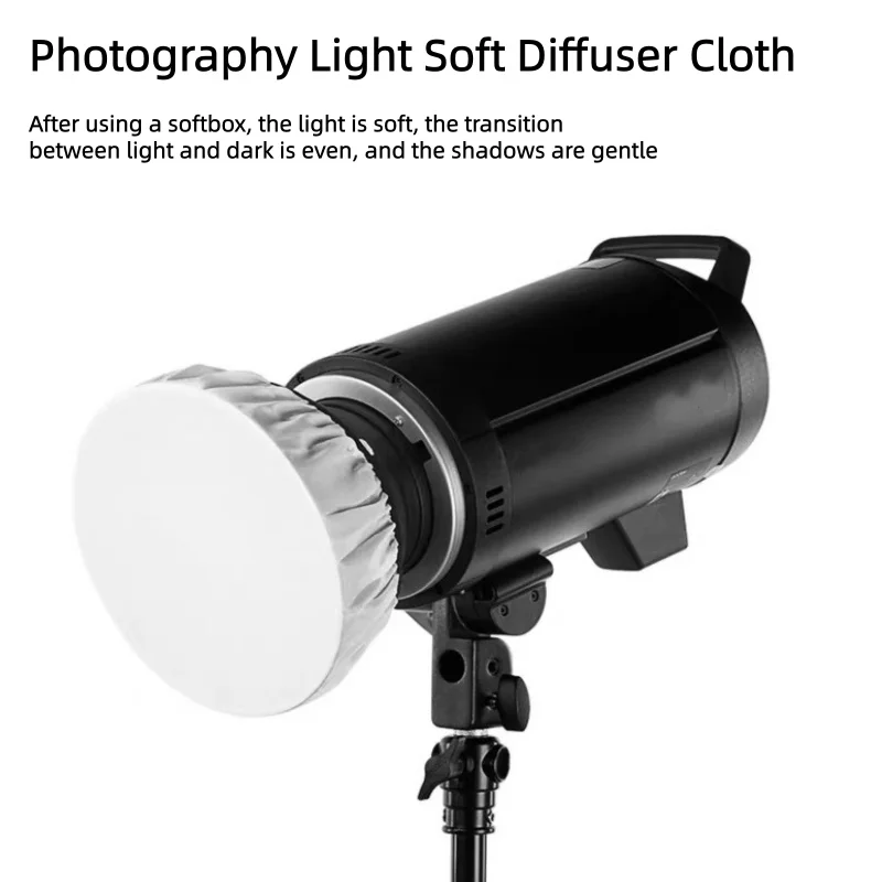 RF13 Fotografie-Licht, weiches Diffusor-Tuch, 7 Zoll, 180 mm, Standard-Studio-Stroboskop-Reflektor, mehrere Farboptionen für Profis