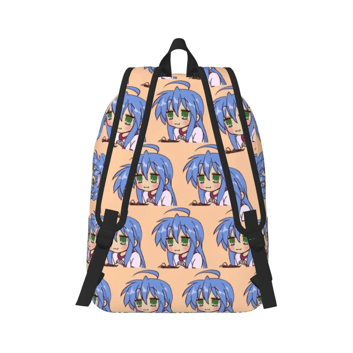 I Draw Gaming Izumi Konata Lucky Star Backpack Daypack Large Capacity Kids BookBag School Bag Shoulder Bags for Men Women