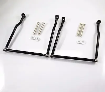 Schwarze Satteltasche Stützstangen Halterungen Halterung Cruiser Chopper Rebel Shadow Vulcan