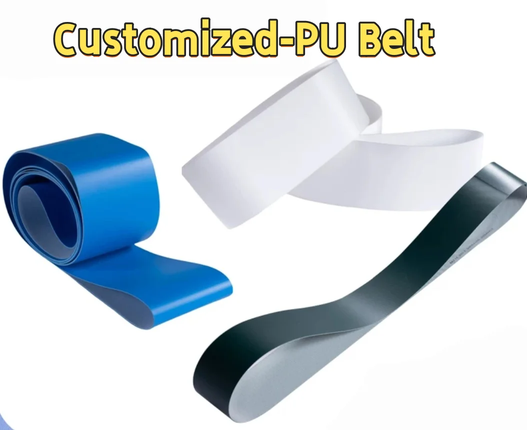 PU blue, green, white frosted food conveyor belt, wear-resistant and anti-slip conveyor belt