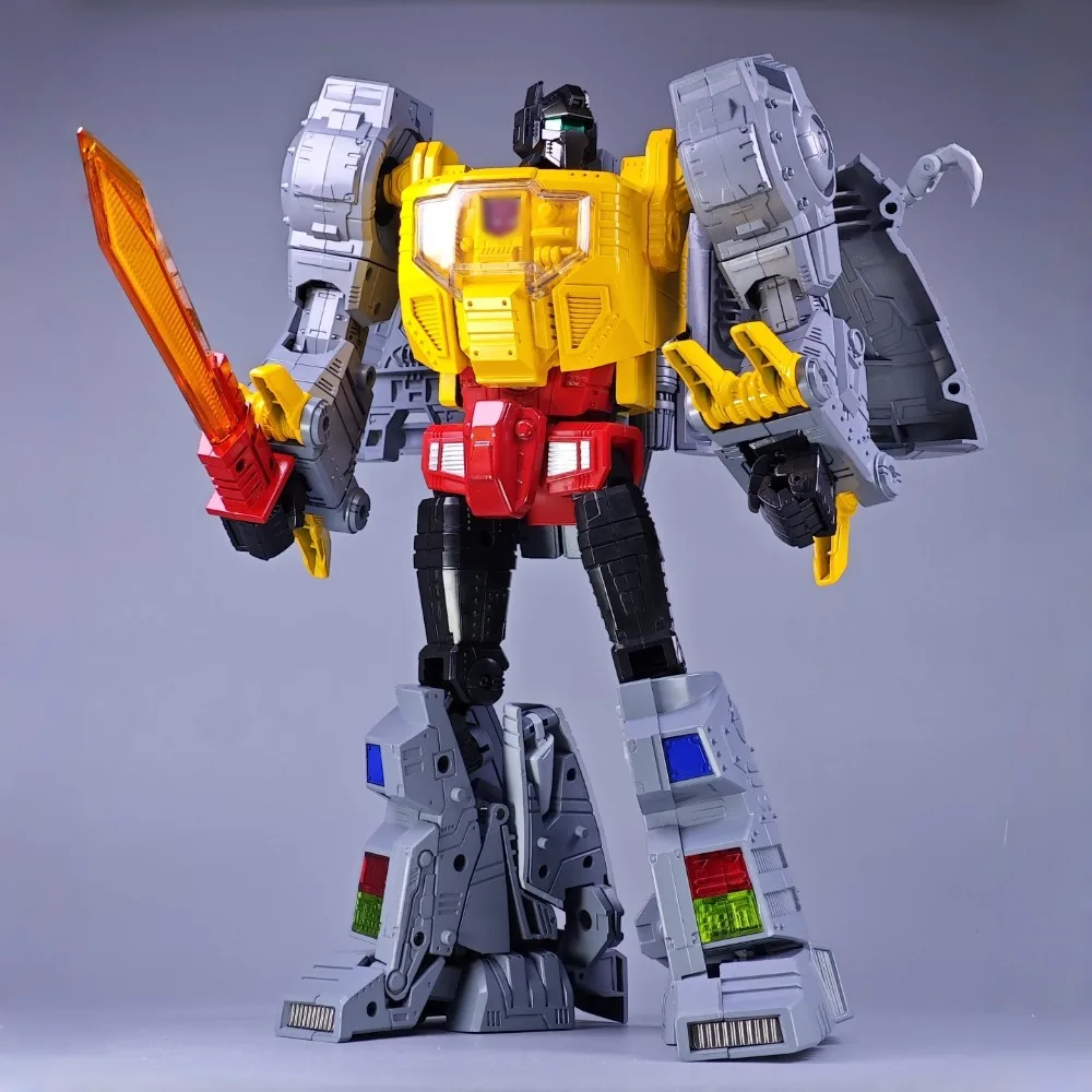 트랜스포메이션 KO MP08 확대 버전 32CM 그림록 애니메이션 버전 공룡 변신 장난감 모델