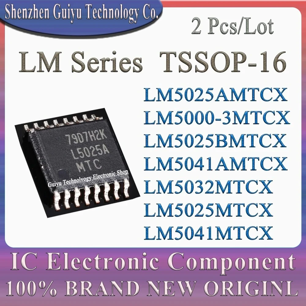 2 قطعة/الوحدة LM5025AMTCX LM5000-3MTCX LM5025BMTCX LM5041AMTCX LM5032MTCX LM5025MTCX LM5041MTCX LM5000 LM5025 LM5041 TSSOP-16 IC رقاقة