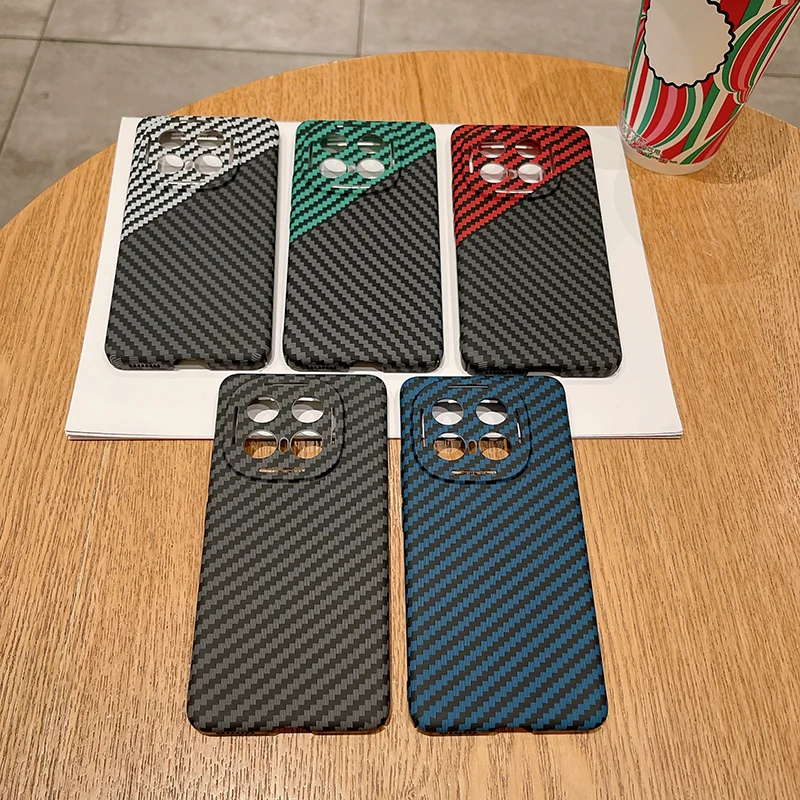 For Vivo iQOO 13 Case Ultra-thin Carbon Fiber Stripe Pattern Texture Matte Hard Light Cover For iQOO 13