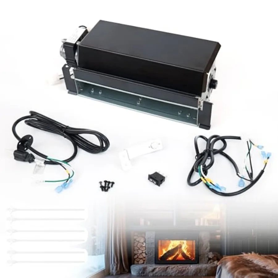 

FIB100 Blower Fan Kit Fit for ProCom and Duluth Forge Gas Fireplace, Replacement for FBD28T, FBD28RT, FDF300R, FDI32R, FBD32T,