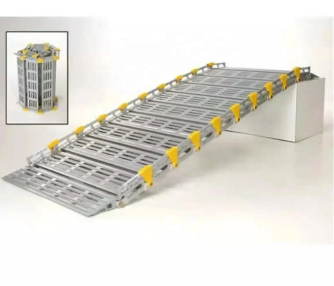 Aluminium handicapped wheelchair bus wheelchair ramp manual countertop transport install cart wheelchair