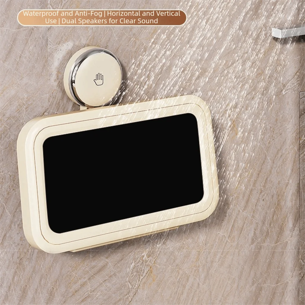 

Suction Cup Waterproof Phone Holder 360° Rotation Anti-Fog Shower Phone Mount Stand Adjustable Easy Installation