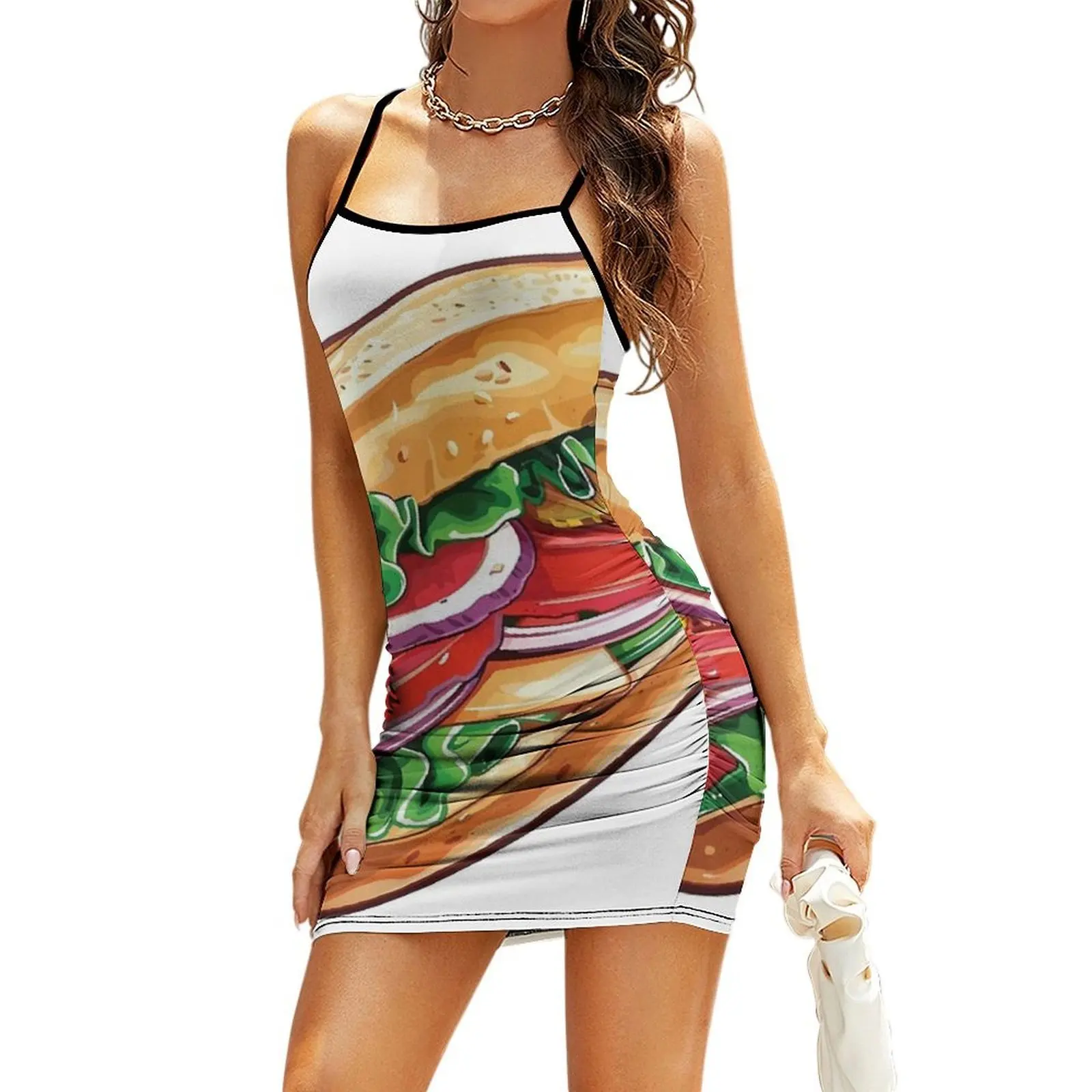

Submarine Sandwich Lover Sling Dress dresses ladies 2025 summer women's summer clothing 2025 Dress vintage