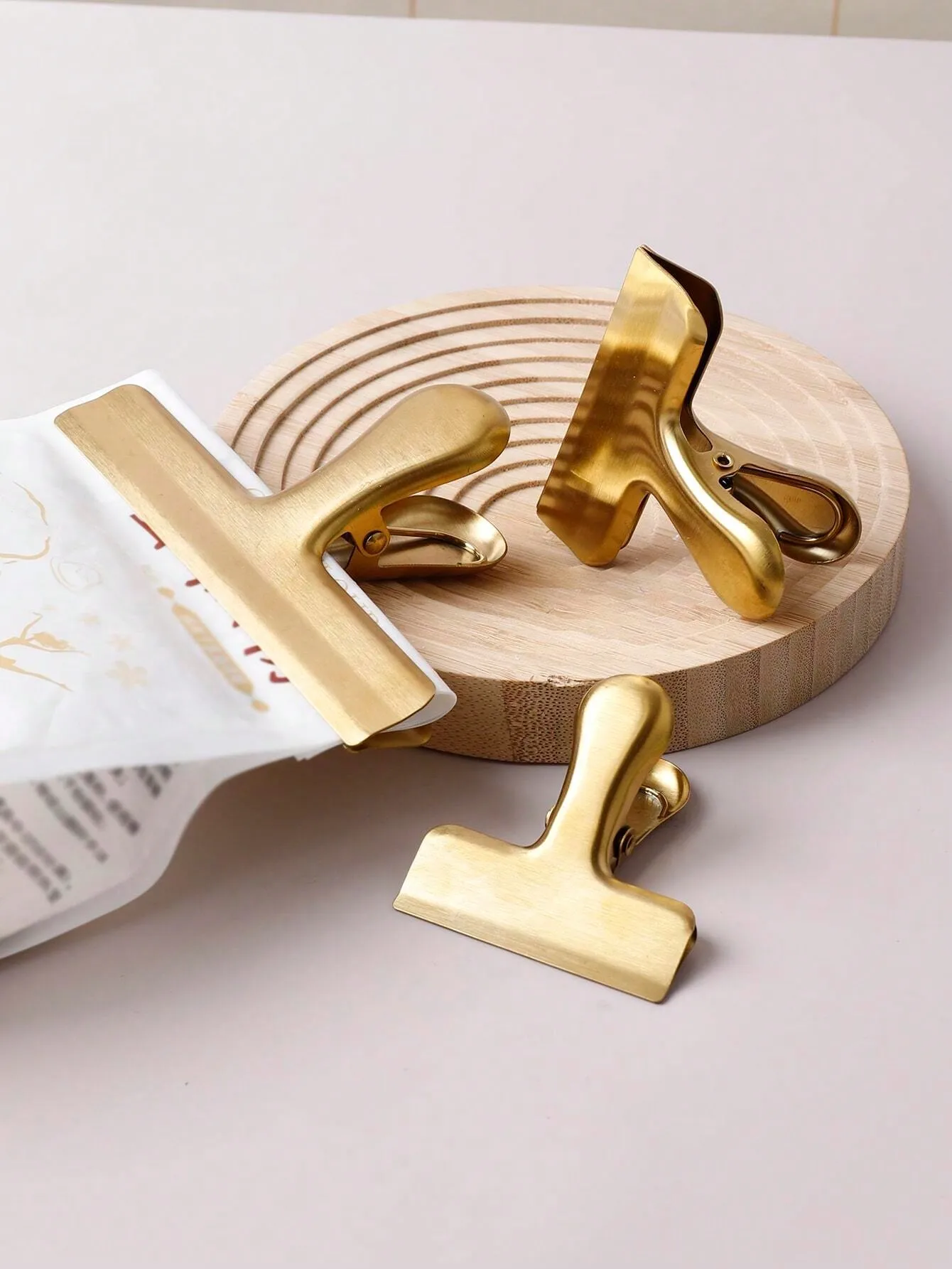 

1pc Snack Sealing Tool Clip Bill Holder And Stationery Clip Stainless Steel Chip Clips, Bag Clips For Food, Heavy Duty Snack
