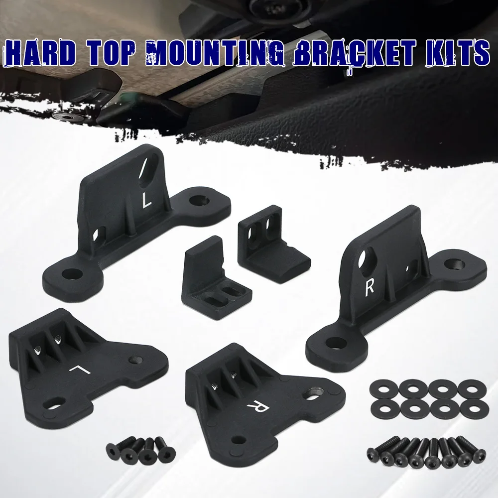 

Car Hard Top Mounting Bracket Kit For Jeep Wrangler JL 4Xe Gladiator JT 18-24