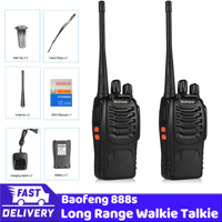 2pcs/lot BF-888S baofeng walkie talkie 888s UHF 400-470MHz 16Channel Portable two way radio bf 888s transceiver