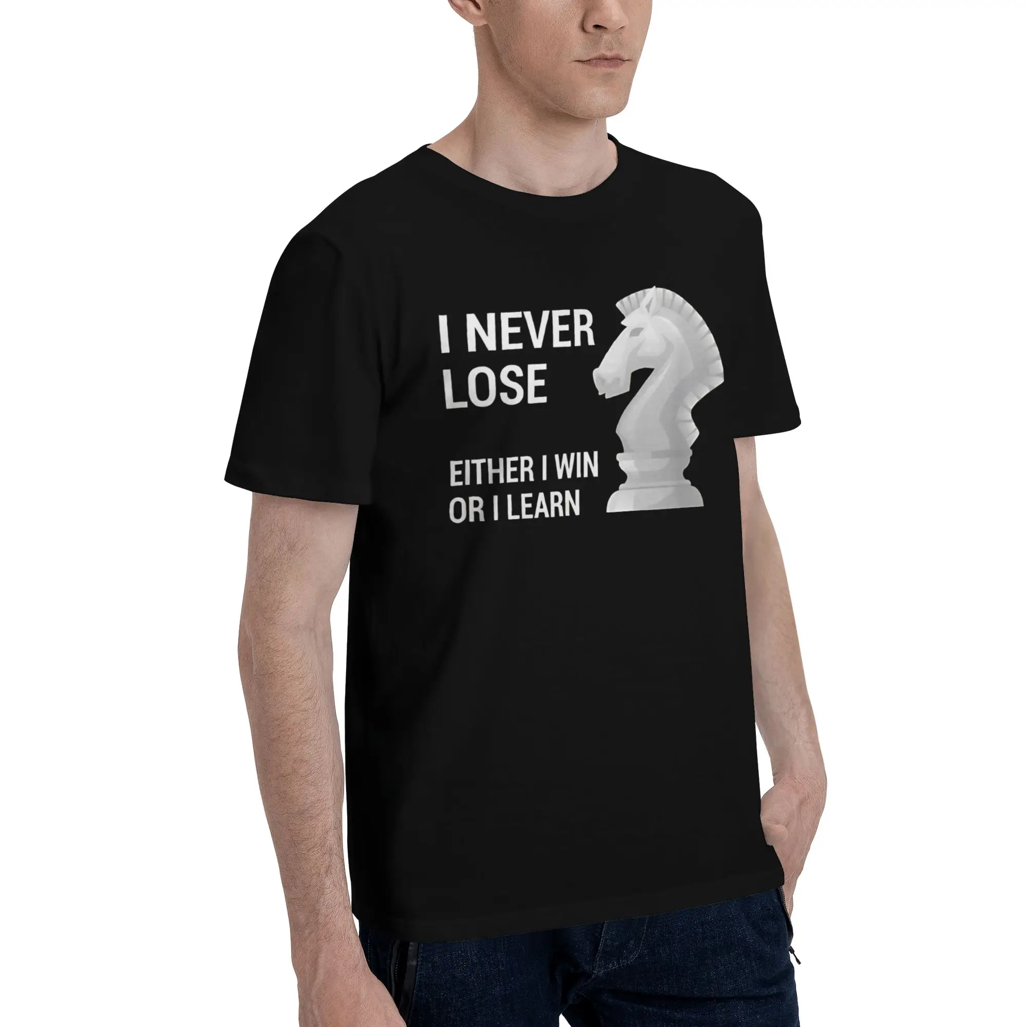 Mens Womens I Never Lose Either I Win Or I Learn T Shirt Pure Cotton New Arrival T-Shirt NUNCA PIERDO Top Clothing